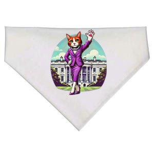 Kamala Cat Lady 2024 Stylish White House Election Fun USA-Made Doggie Bandana