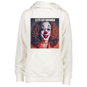 Kamala Clown Lets Go Brenda Womens Funnel Neck Pullover Hood