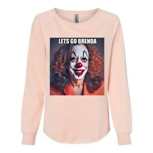 Kamala Clown Lets Go Brenda Womens California Wash Sweatshirt