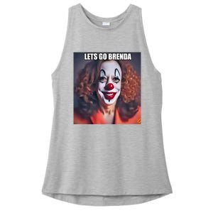 Kamala Clown Lets Go Brenda Ladies PosiCharge Tri-Blend Wicking Tank