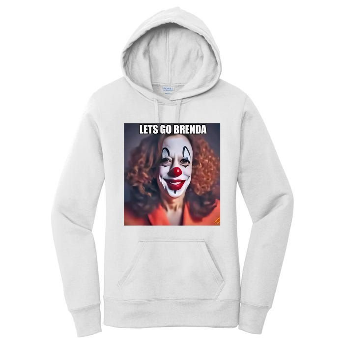 Kamala Clown Lets Go Brenda Women's Pullover Hoodie