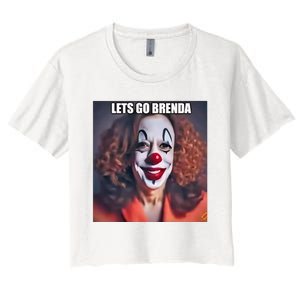 Kamala Clown Lets Go Brenda Women's Crop Top Tee