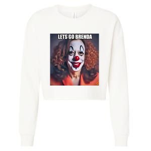 Kamala Clown Lets Go Brenda Cropped Pullover Crew