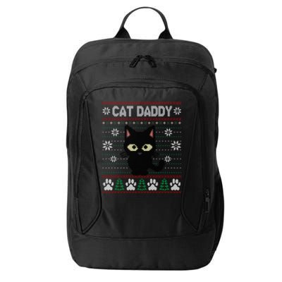 Kitty Cat Lover Xmas Cat Daddy Ugly Christmas City Backpack