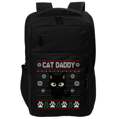 Kitty Cat Lover Xmas Cat Daddy Ugly Christmas Impact Tech Backpack