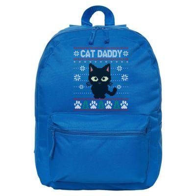 Kitty Cat Lover Xmas Cat Daddy Ugly Christmas 16 in Basic Backpack