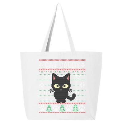 Kitty Cat Lover Xmas Cat Daddy Ugly Christmas 25L Jumbo Tote