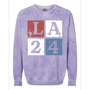 Kamala Comma La Harris 2024 Colorblast Crewneck Sweatshirt