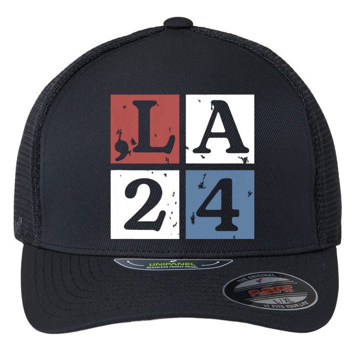 Kamala Comma La Harris 2024 Flexfit Unipanel Trucker Cap