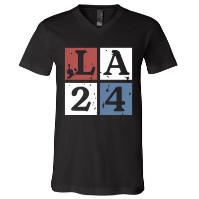 Kamala Comma La Harris 2024 V-Neck T-Shirt