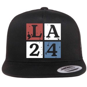 Kamala Comma La Harris 2024 Flat Bill Trucker Hat