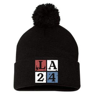 Kamala Comma La Harris 2024 Pom Pom 12in Knit Beanie