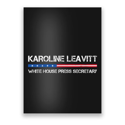 Karoline Caroline Leavitt White House Press Secretary Poster