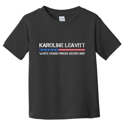 Karoline Caroline Leavitt White House Press Secretary Toddler T-Shirt