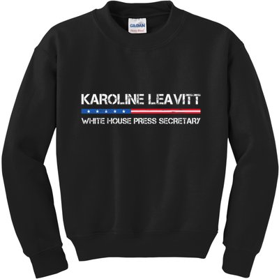 Karoline Caroline Leavitt White House Press Secretary Kids Sweatshirt