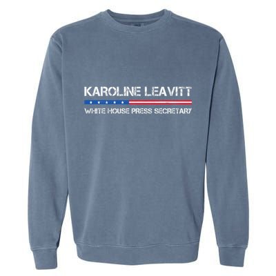 Karoline Caroline Leavitt White House Press Secretary Garment-Dyed Sweatshirt