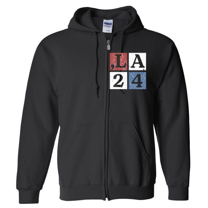 Kamala Comma La Harris 2024 Full Zip Hoodie