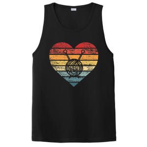 Knitting Crochet Lover Gifts Retro Sunset Yarn PosiCharge Competitor Tank