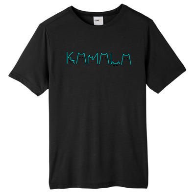 Kamala Cat Letters Cool Blue Font Design Cute Gift Tall Fusion ChromaSoft Performance T-Shirt