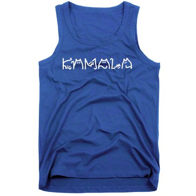 Kamala Cat Letters Typography Font Original Gift Tank Top