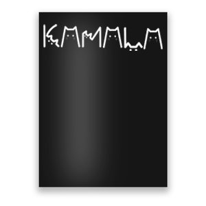 Kamala Cat Letter Font Design Poster