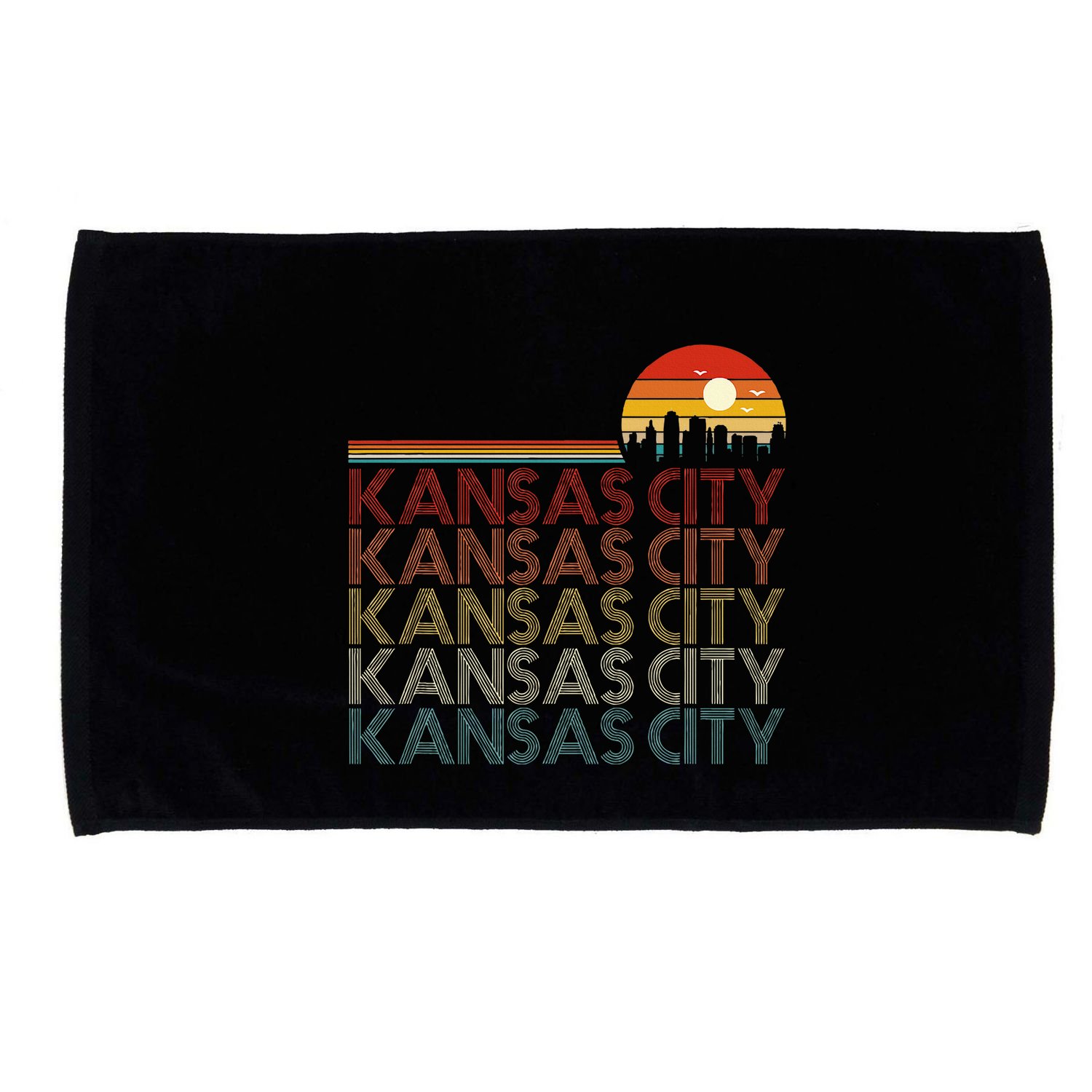 Kansas City Missouri 80s Style Kansas City Microfiber Hand Towel