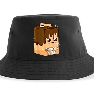 Kawaii Choccy Milk Chocolate Milk Cute Meme Lover Sustainable Bucket Hat
