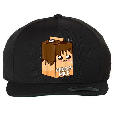 Kawaii Choccy Milk Chocolate Milk Cute Meme Lover Wool Snapback Cap