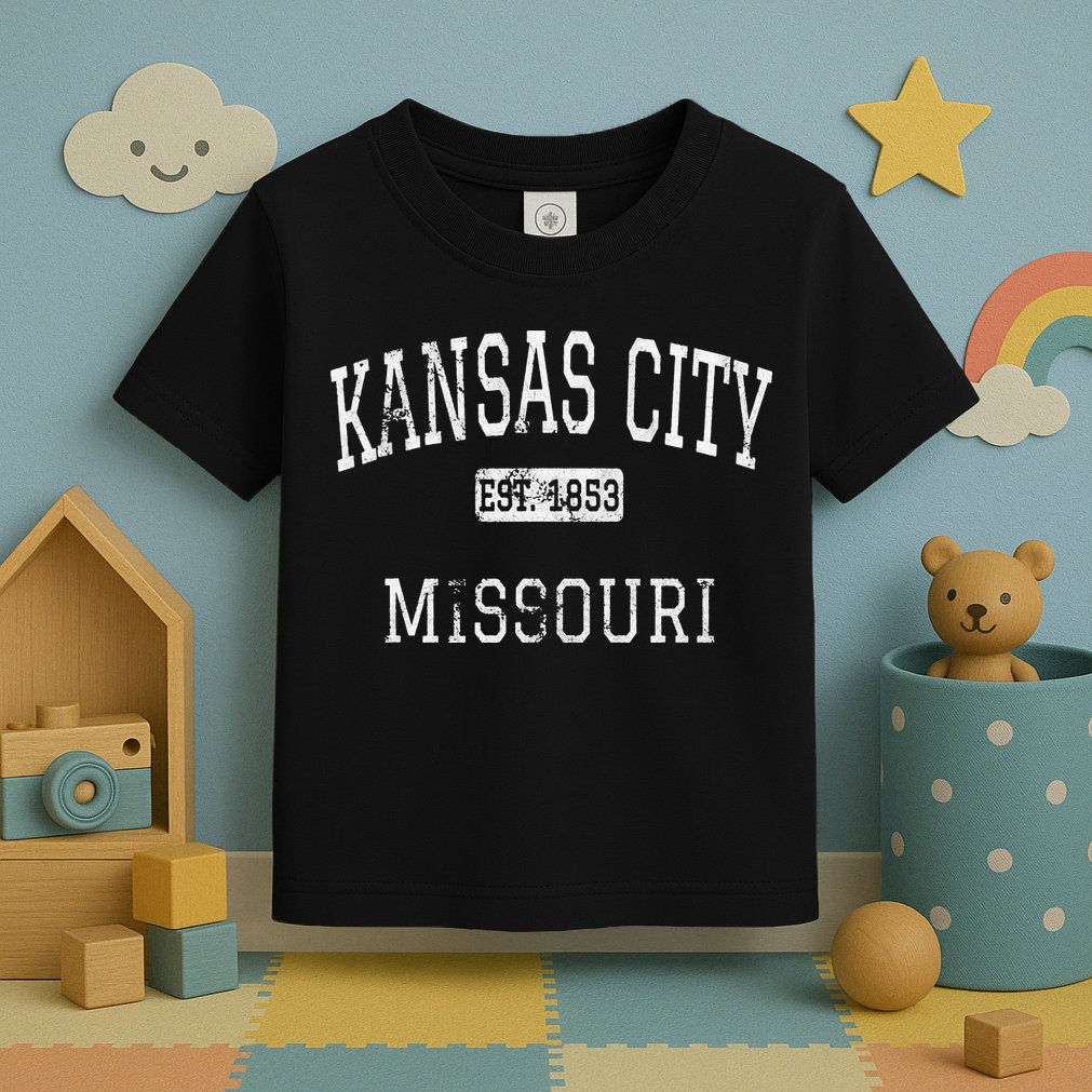 Kansas City Missouri MO Vintage Toddler T-Shirt