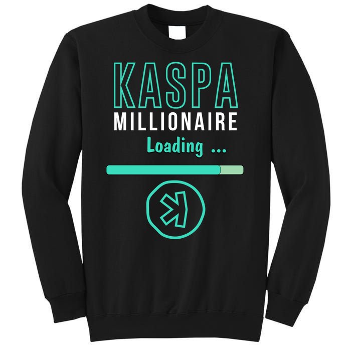 Kaspa Crypto Millionaire Loading Digital Bullrun Kaspa Miner Sweatshirt