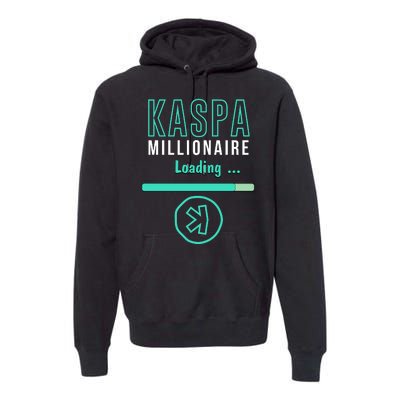 Kaspa Crypto Millionaire Loading Digital Bullrun Kaspa Miner Premium Hoodie