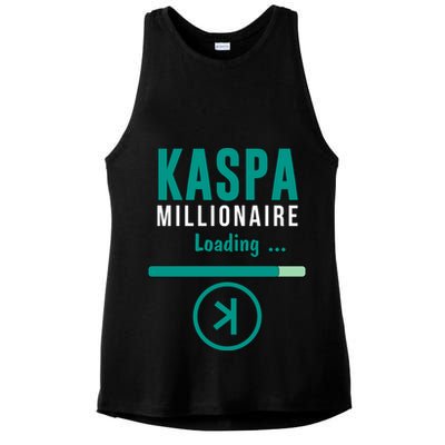 Kaspa Crypto Millionaire Loading Kaspa Miner Digital Bullrun Ladies PosiCharge Tri-Blend Wicking Tank