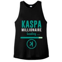 Kaspa Crypto Millionaire Loading Kaspa Miner Digital Bullrun Ladies PosiCharge Tri-Blend Wicking Tank