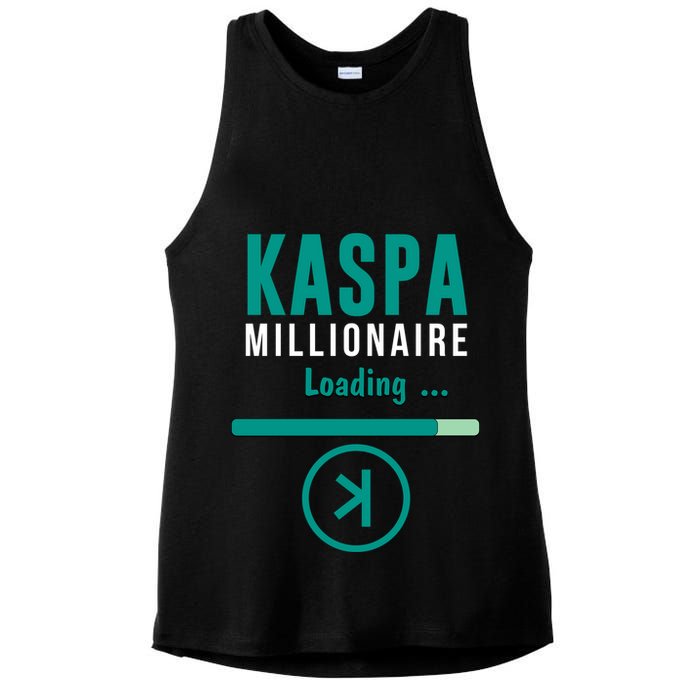 Kaspa Crypto Millionaire Loading Kaspa Miner Digital Bullrun Ladies PosiCharge Tri-Blend Wicking Tank