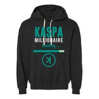 Kaspa Crypto Millionaire Loading Kaspa Miner Digital Bullrun Garment-Dyed Fleece Hoodie