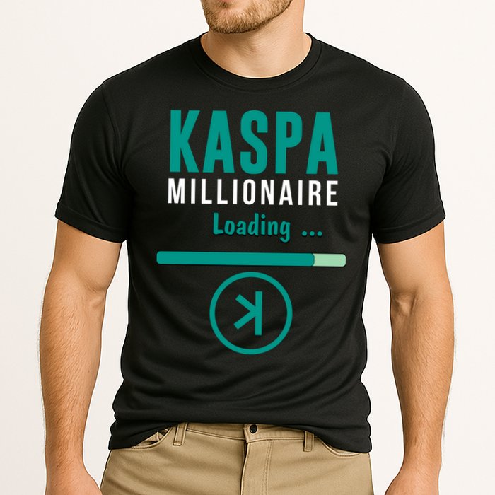 Kaspa Crypto Millionaire Loading Kaspa Miner Digital Bullrun Performance Shirt