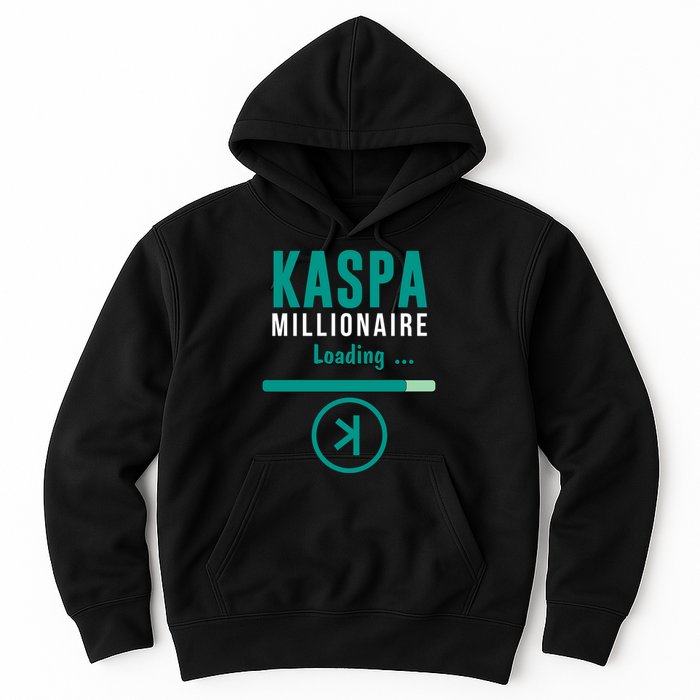 Kaspa Crypto Millionaire Loading Kaspa Miner Digital Bullrun Hoodie