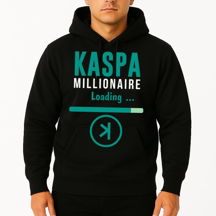 Kaspa Crypto Millionaire Loading Kaspa Miner Digital Bullrun Hoodie