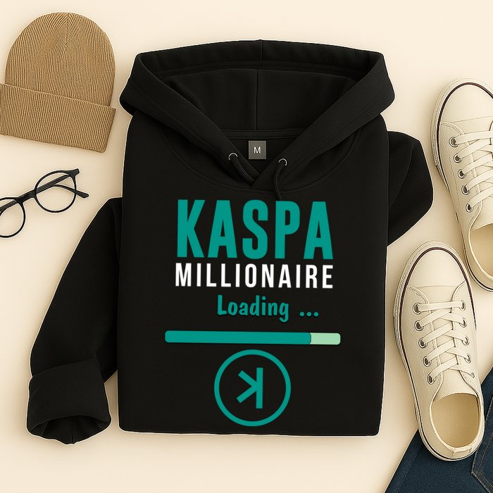 Kaspa Crypto Millionaire Loading Kaspa Miner Digital Bullrun Hoodie