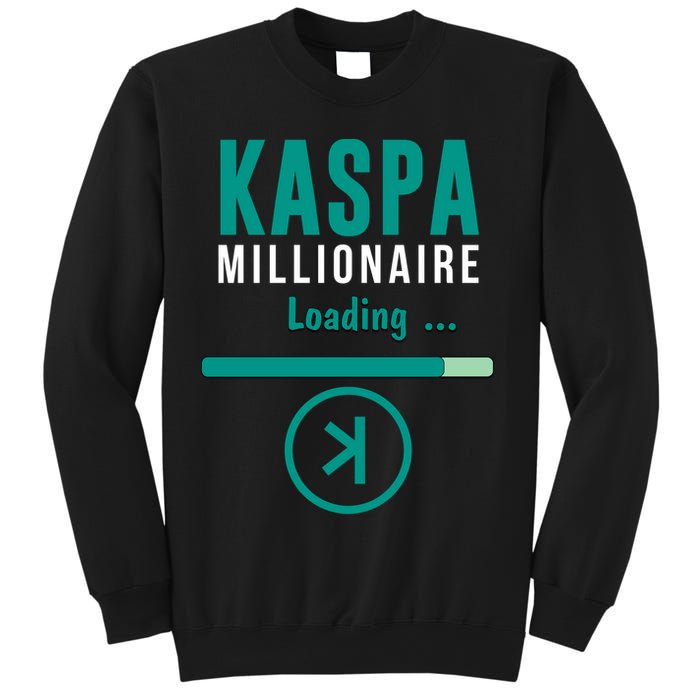 Kaspa Crypto Millionaire Loading Kaspa Miner Digital Bullrun Sweatshirt
