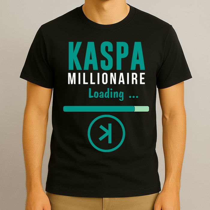 Kaspa Crypto Millionaire Loading Kaspa Miner Digital Bullrun T-Shirt