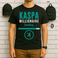 Kaspa Crypto Millionaire Loading Kaspa Miner Digital Bullrun T-Shirt