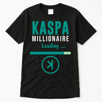 Kaspa Crypto Millionaire Loading Kaspa Miner Digital Bullrun Tall T-Shirt