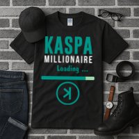 Kaspa Crypto Millionaire Loading Kaspa Miner Digital Bullrun Tall T-Shirt
