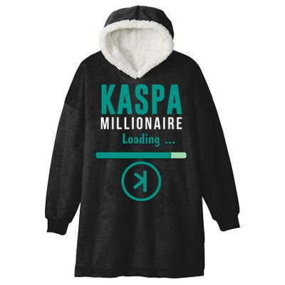 Kaspa Crypto Millionaire Loading Kaspa Miner Digital Bullrun Hooded Wearable Blanket