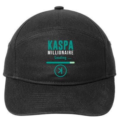 Kaspa Crypto Millionaire Loading Kaspa Miner Digital Bullrun 7-Panel Snapback Hat