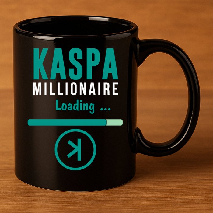 Kaspa Crypto Millionaire Loading Kaspa Miner Digital Bullrun 11oz C Handle Ceramic Mug