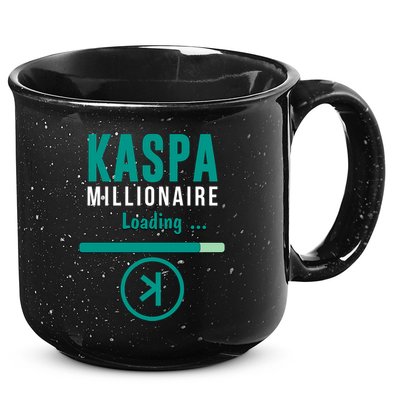 Kaspa Crypto Millionaire Loading Kaspa Miner Digital Bullrun 15oz Campfire Ceramic Mug