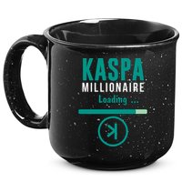 Kaspa Crypto Millionaire Loading Kaspa Miner Digital Bullrun 15oz Campfire Ceramic Mug