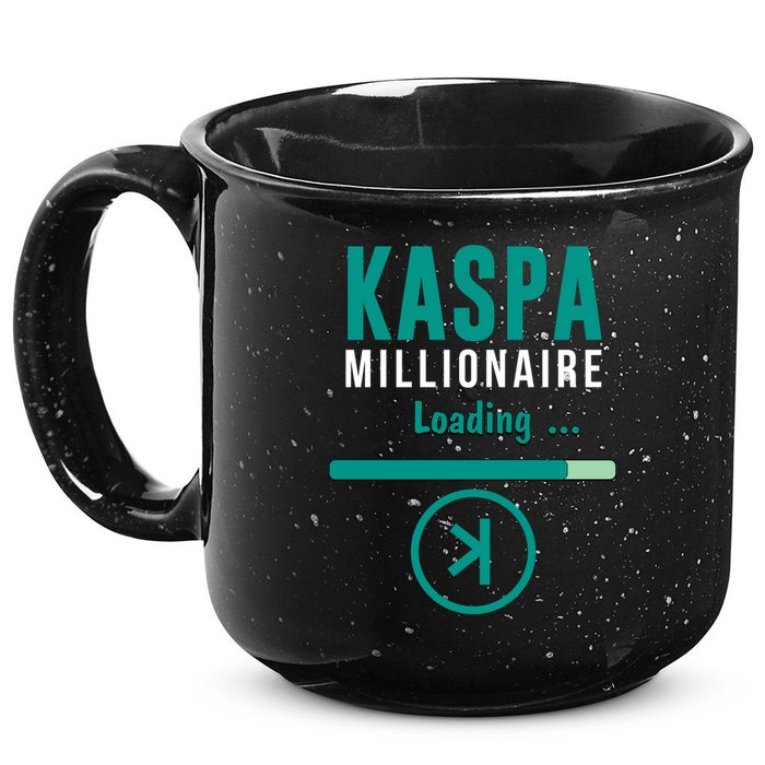 Kaspa Crypto Millionaire Loading Kaspa Miner Digital Bullrun 15oz Campfire Ceramic Mug